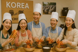 【韓国団体旅行でチームビルディング】韓国の食文化を体験！キムチ作りとマッコリ工場見学プラン