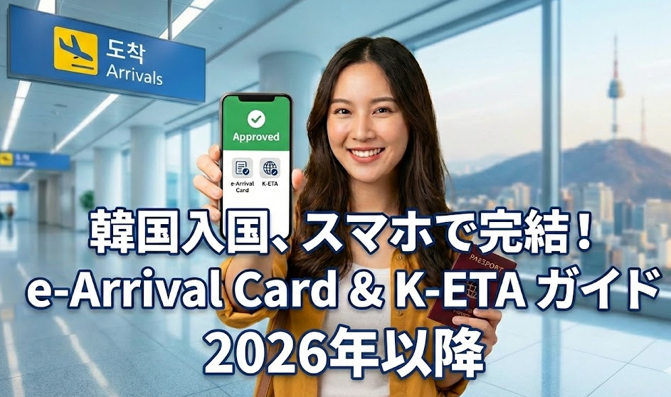 2026年韓国入国に関してe-Arrival CardとK-ETA