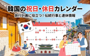 観光への団体旅行で押えておきたい韓国の祝祭日