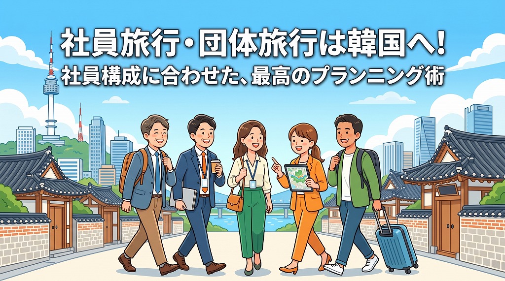 社員旅行・団体旅行は韓国へ!社員構成に合わせた、最高のプランニング術